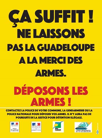 En Guadeloupe, des campagnes pour récupérer les armes à feu