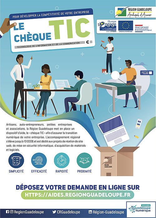 Région Guadeloupe-Aide chèque TIC