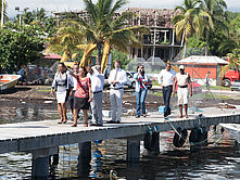 Operation d'enlevement des sargasses à Sainte-Marie
