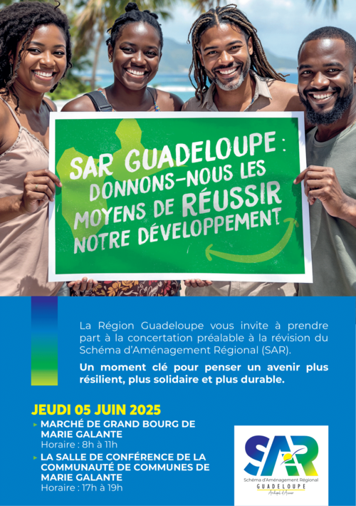 Région Guadeloupe-Révision du SAR - Concertation à MARIE-GALANTE
