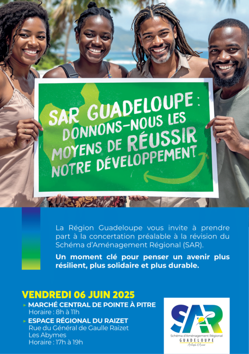 Région Guadeloupe-Révision du SAR - Concertation à POINTE-A-PITRE