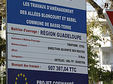 Panneaux des chantiers