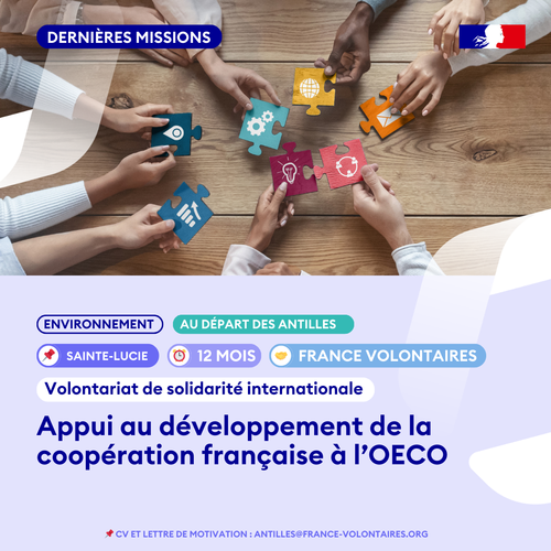 Région Guadeloupe-Volontariat de Solidarité Internationale (VSI) : Appui au développement de la coopération française à l’OECO