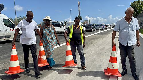 Région Guadeloupe-[INFO PRATIQUE] - Mise en service de la nouvelle bretelle à la Jaille Baie-Mahault