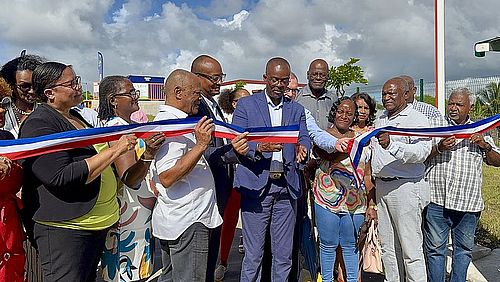 Région Guadeloupe-Inauguration de la déchèterie de Petit-Bourg, plus grande déchèterie du Nord-Basse-Terre