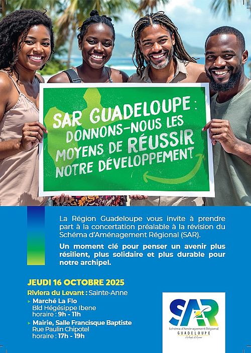 Région Guadeloupe-Révision du SAR - Concertation à SAINT-ANNE