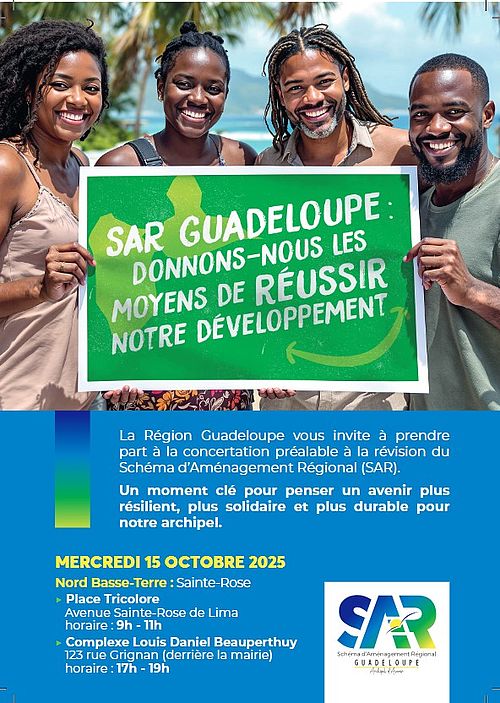 Région Guadeloupe-Révision du SAR - Concertation à SAINTE-ROSE